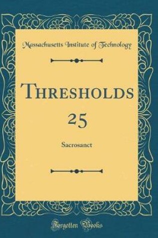 Cover of Thresholds 25