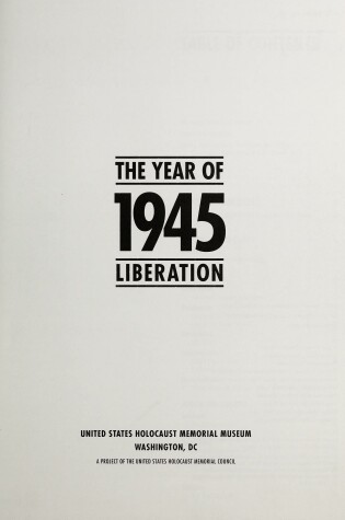 Cover of 1945 Year of Liberation