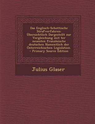 Book cover for Das Englisch-Schottische Strafverfahren
