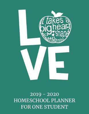 Book cover for 2019 - 2020 Homeschool Planner For One Student