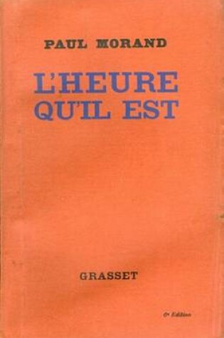 Cover of L'Heure Qu'il Est
