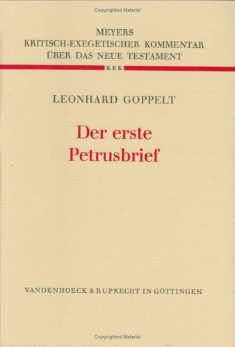 Cover of Der Erste Petrusbrief