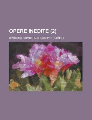 Book cover for Opere Inedite (2)