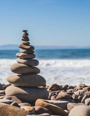 Book cover for Beach Rock Stack Notebook