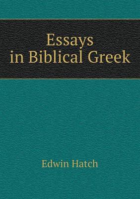 Book cover for Essays in Biblical Greek