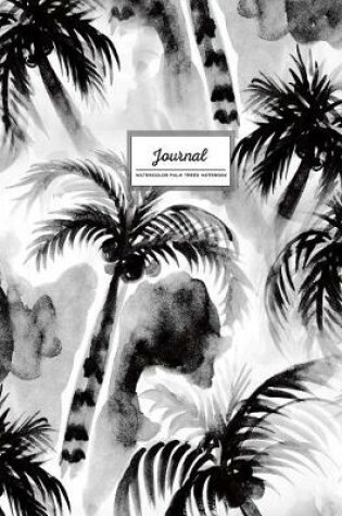 Cover of Journal - Watercolor Palm Trees Notebook