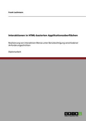 Book cover for Interaktionen in HTML-basierten Applikationsoberflachen