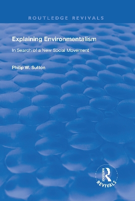 Book cover for Explaining Environmentalism