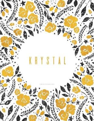 Book cover for Krystal. Composition Notebook