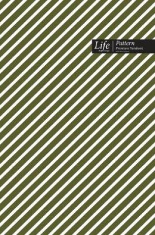 Cover of Striped Pattern Composition Notebook, Dotted Lines, Wide Ruled Medium Size 6 x 9 Inch (A5), 144 Sheets, Swamp Cover