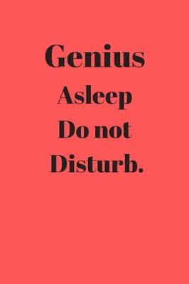 Book cover for Genius Asleep Do Not Disturb
