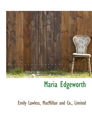 Book cover for Maria Edgeworth