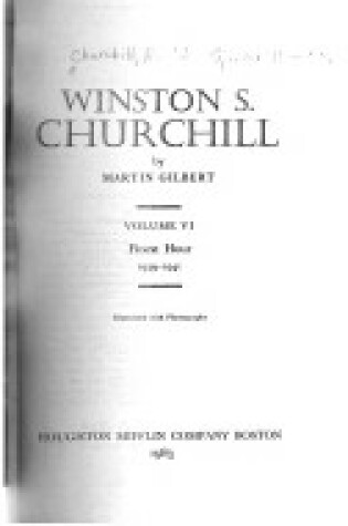 Cover of Winston S. Churchill