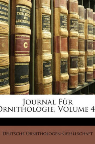 Cover of Journal Fur Ornithologie, Volume 44