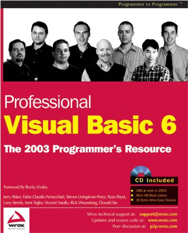 Book cover for Professional Visual Basic 6