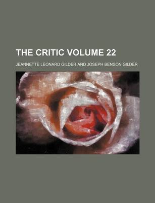 Book cover for The Critic Volume 22