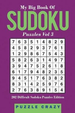Cover of My Big Book Of Soduku Puzzles Vol 3
