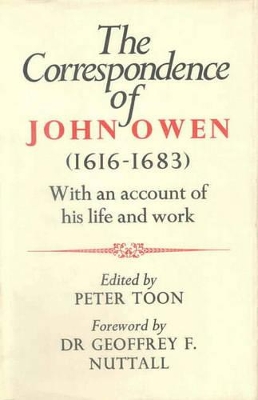 Book cover for Correspondence of John Owen