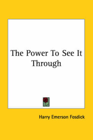 Cover of The Power to See It Through