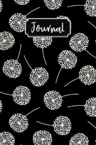 Cover of Big Fat Bullet Style Journal Notebook White Dandelions