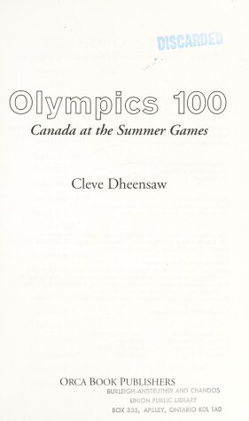 Book cover for Olympics 100