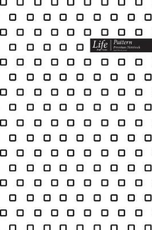 Cover of Square Pattern Composition Notebook, Dotted Lines, Wide Ruled Medium Size 6 x 9 Inch (A5), 144 Sheets White Cover