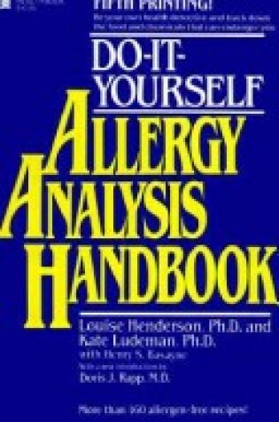 Cover of Do-it-yourself Allergy Analysis Handbook