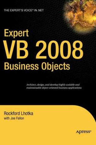 Cover of Expert VB 2008 Business Objects