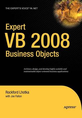 Book cover for Expert VB 2008 Business Objects