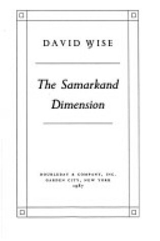 Cover of Samarkand Dimension