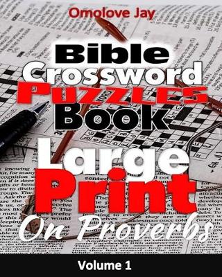 Book cover for Large Print Bible Crossword Puzzle book