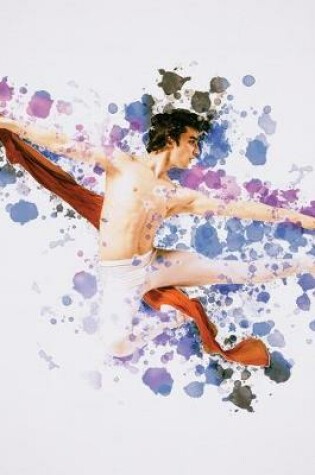 Cover of Male Danseur Dancer Watercolor Journal, Lined