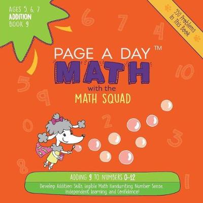 Book cover for Page a Day Math Addition Book 9