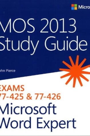 Cover of MOS 2013 Study Guide for Microsoft Word Expert
