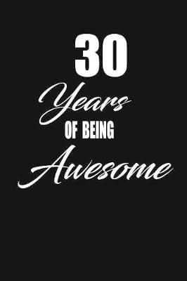 Book cover for 30 years of being awesome