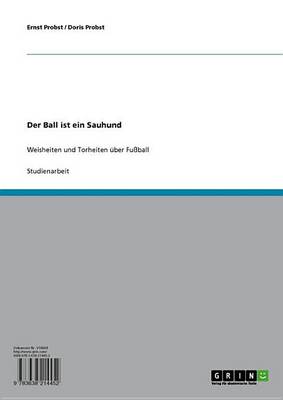 Book cover for Der Ball Ist Ein Sauhund