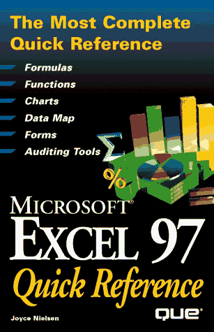 Book cover for MICROSOFT EXCEL 97 QUICK REFERENCE