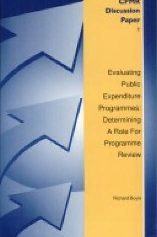 Cover of Evaluating Public Expenditure Programmes