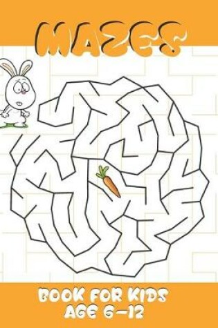 Cover of Mazes book for kids age 6-12