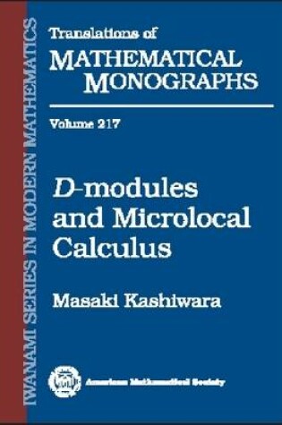 Cover of D-modules and Microlocal Calculus