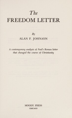 Book cover for The Freedom Letter