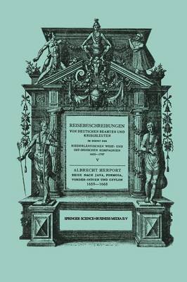 Book cover for Reise Nach Java, Formosa, Vorder-Indien Und Ceylon, 1659-1668