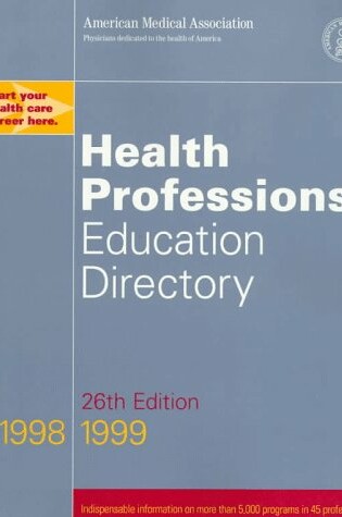 Cover of Health Professions 1998-1999