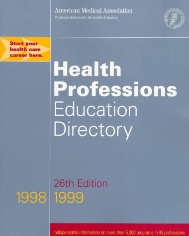 Book cover for Health Professions 1998-1999