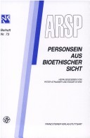 Book cover for Personsein Aus Bioethischer Sicht