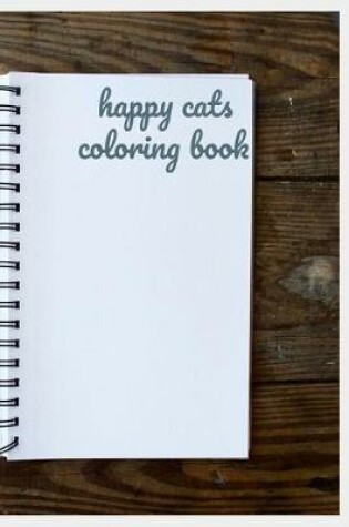 Cover of happy cats coloring book