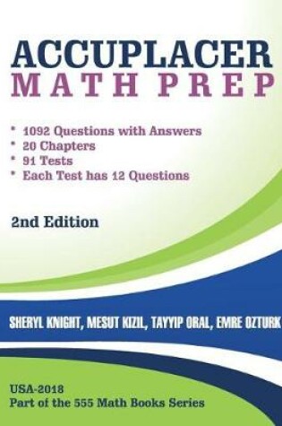 Cover of Accuplacer Math Prep