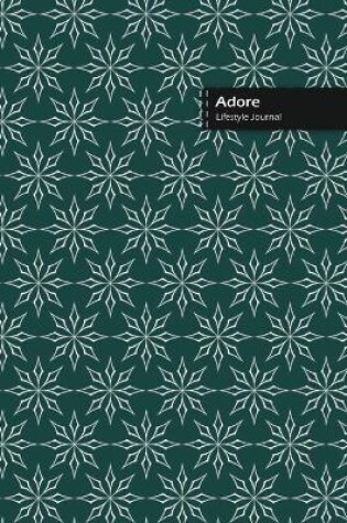 Cover of Adore Lifestyle Journal, Blank Write-in Notebook, Dotted Lines, Wide Ruled, Size (A5) 6 x 9 In (Olive Green)