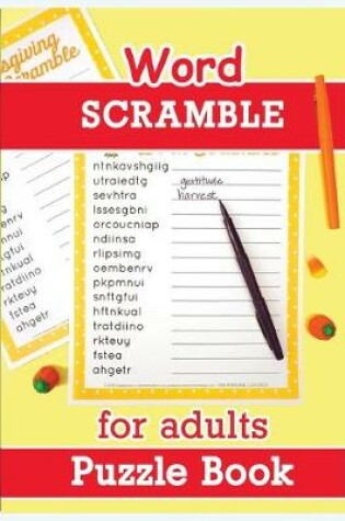 Cover of Word Scramble Puzzle Book for Adults