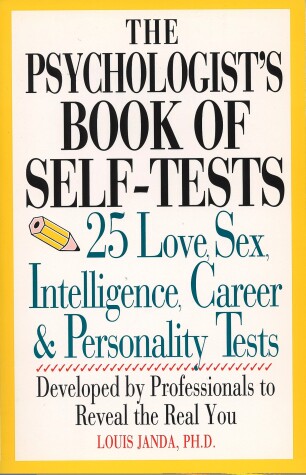 Book cover for The Psychologist's Book of Self-Tests